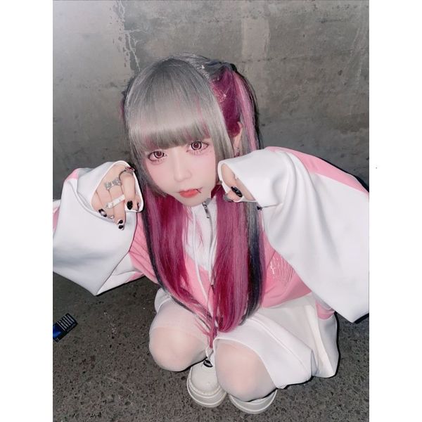 

women's hoodies sweatshirts japanese harajuku women hooded coat autumn and winter splicing casual zipper kawaii clothes gothic punk str, Black