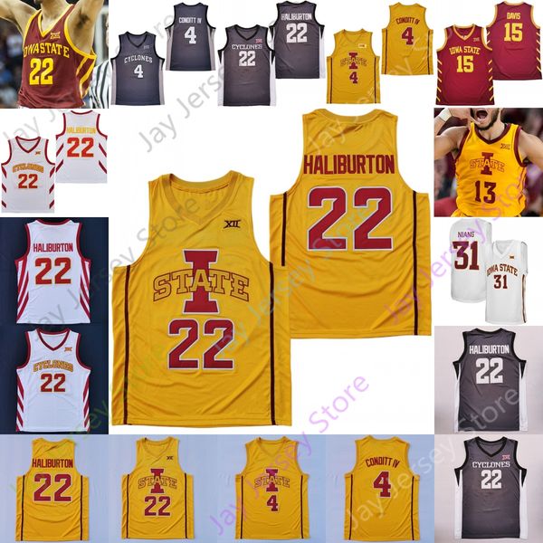 

iowa state cyclones basketball jersey ncaa college jaren holmes gabe kalscheur caleb grill osun osunniyi aljaz kunc tamin lipsey robert jone, Black;red