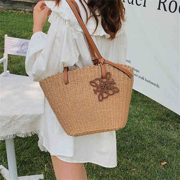 

12% off handbag 2023 new bag women's large straw woven resort leisure