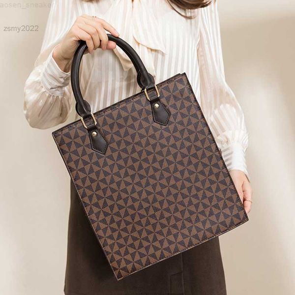 

luxury business women's bag new print color-blocking commuter women's bag fashion tote handbag large capacity shoulder