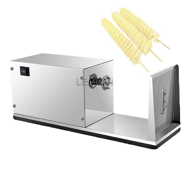 

potato tower machine / electric spiral tornado cutter / spiral potato slicer