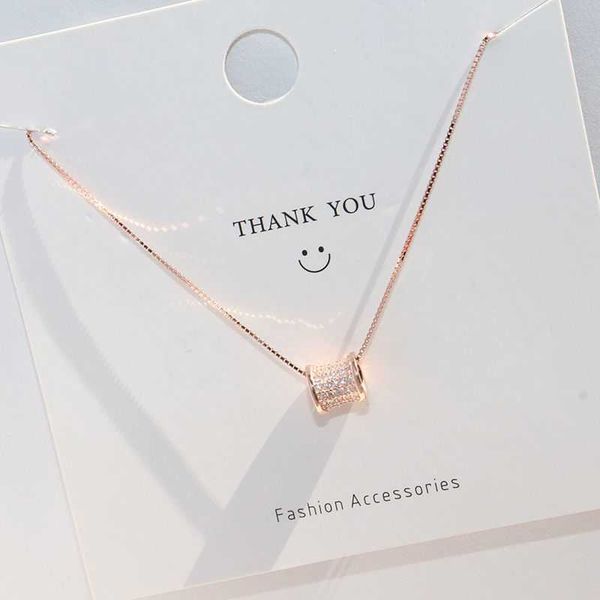 

pendant necklaces 925 sterling silver necklace female student korean version simple fashion collarbone chain trendy small waist super fairy