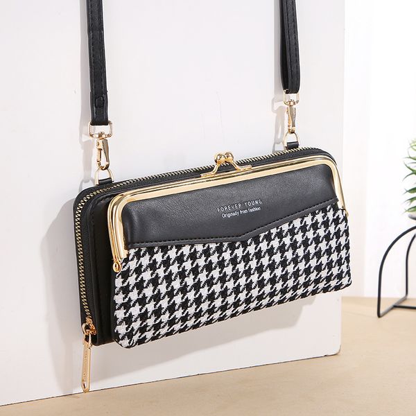 

evening bags classic multi function women buckle purse female large capacity lozenge pattern messenger lady fashion leather shoulder 230208