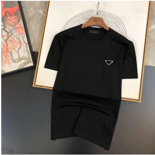 

black white lapel polos triangle tees summer luxury designer short sleeves casual 8bim, White;black
