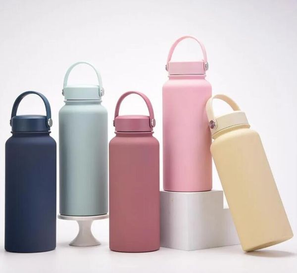 

hydration gear 1000ml matte sprots water bottle 1l 304 stainless steel frosted flask vacuum insulated double walled travel cup