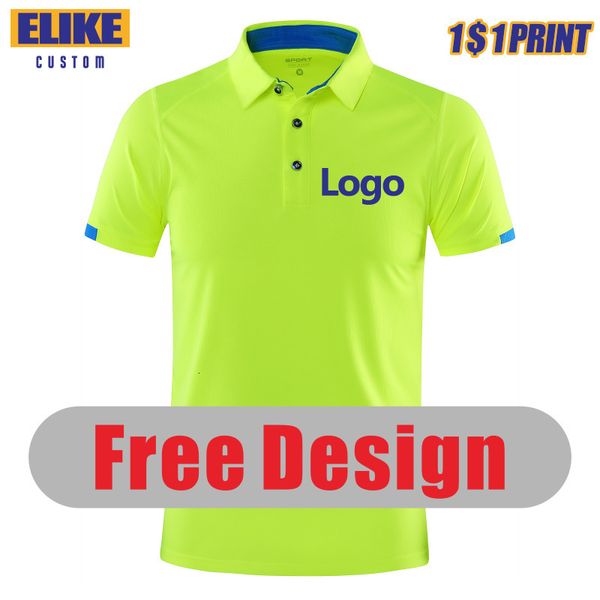 

men's polos elike quick-drying breathable sports polo shirt custom print embroidery design company group brand 8 colors s-4xl 230209, White;black