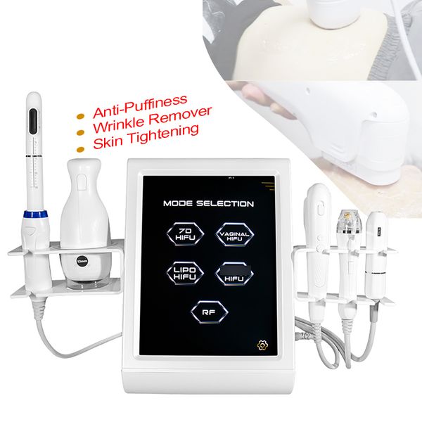 

beauty items 5 in 1 lipo 7d hifu 12 line anti wrinkle remover focused ultrasound 4d 7d hifu with rf microneedling and vmax machine