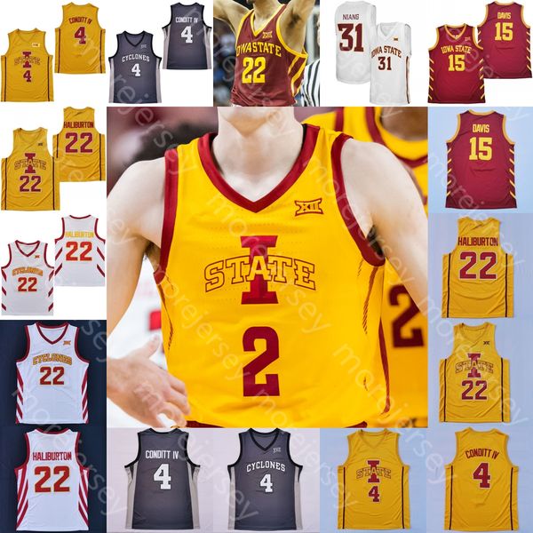 

iowa state cyclones basketball jersey ncaa college jaren holmes gabe kalscheur caleb grill osun osunniyi aljaz kunc tamin lipsey robert jone, Black;red