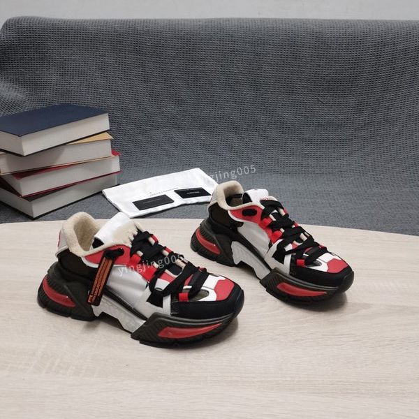 

designer luxury boots sneaker men women casual shoes genuine leather sneakers party velvet calfskin mixed fiber shoe, Black