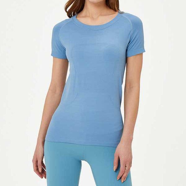 

designer yoga women's t shirt same autumn and winter long-sleeved sports yoga women's quick-drying round neck pink with label lul, White