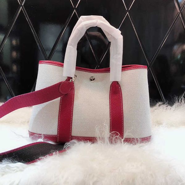 

factory wholesale designer h ormes totes handbags 2023 spring new women's bag layer cowhide colored canvas garden large capacity handhe