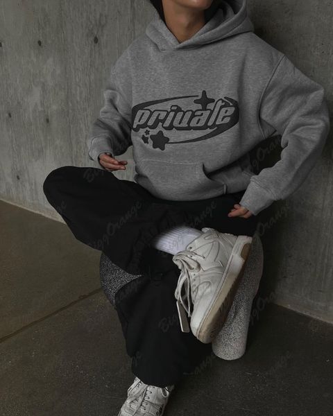 

men s hoodies sweatshirts 22ss hip hop alphabet print oversized men s hoodie y2k goth punk harajuku streetwear couples casual baggy sweatshi, Black