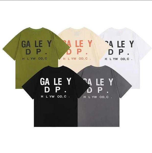 

men's t-shirts designer shirts 2023 galleryes mens fashion out of brand los angeles letter print hip hop large short sleeve t-shirt 19x, White;black