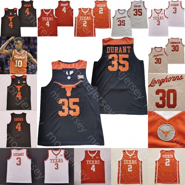 

basketball jerseys texas longhorns basketball jersey ncaa college durant marcus carr sir'jabari rice timmy allen tyrese hunter bishop d, Black;red