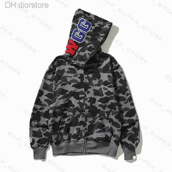 

mens fashion designer hoodies shark hoodie men women loose trend jacket sweatshirts outdoor casual sweatshirts for male 7 colors size m-3xl, Black