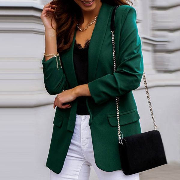 

womens suits blazers weirdo women elegant loose blazer jackets office ladies workwear fashion long sleeve coat outwear clothes 230209, White;black