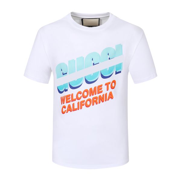 

designer men's tee shirts black and white color alphabet luxury brand crewneck short sleeve soft 100% cotton streetwear street hip hop, White;black