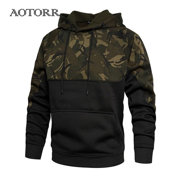 

mens hoodies sweatshirts fleece casual autumn winter hoodie men women streetwear hooded couple outfit camo eu size 230209, Black