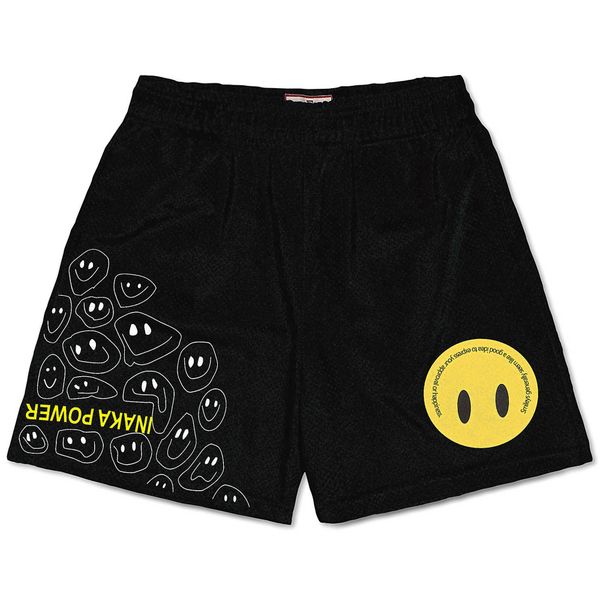 

men's shorts inaka shorts men women classic inaka power shorts new york gym sports basketball mesh shorts breathable ip fashion beach p, White;black