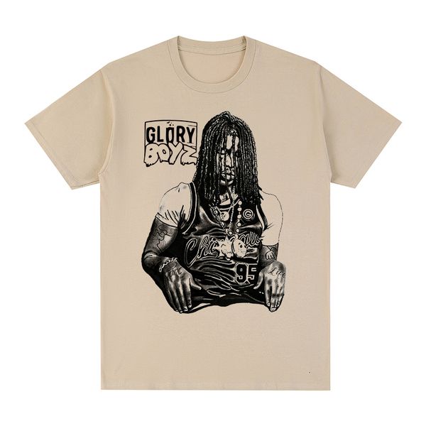 

men's tshirts chief keef glory boyz hip hop vintage tshirt cotton men t shirt tee tshirt womens 230209, White;black