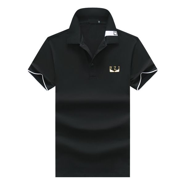 

2023mens polos t shirts men polo homme summer shirt embroidery t-shirts high street trend tee s-2xl m0ag, White;black