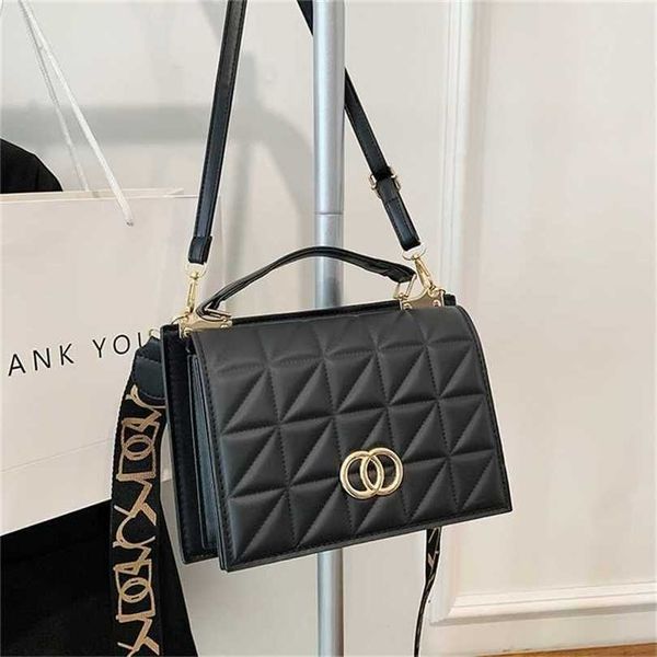 

36% off handbag 2023 new bag women's shoulder messenger lingge simple texture small square