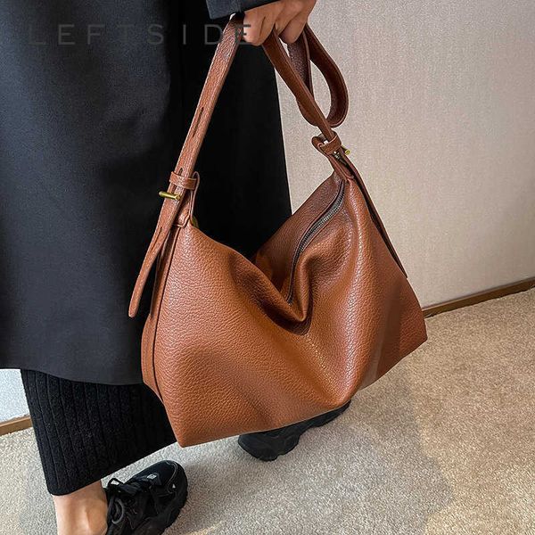 

hbp bucket crossbody bags for women 2023 trend big soft leather designer vintage shoulder side handbags and purses