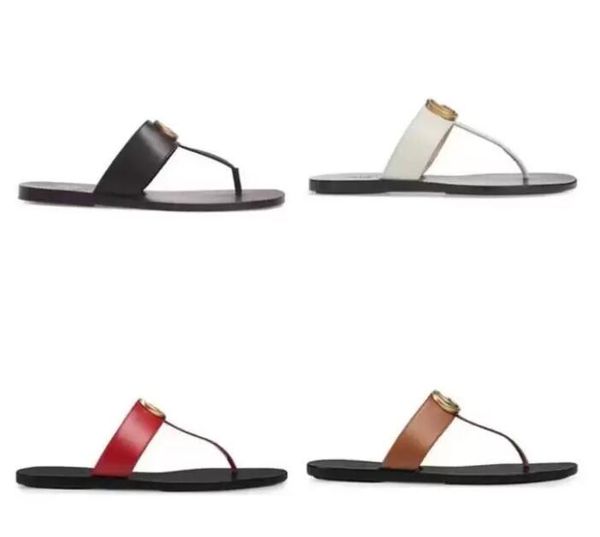 

designer woman slippers summer beach slides sandals fashion flip flops lady leather shoes size 35-42, Black