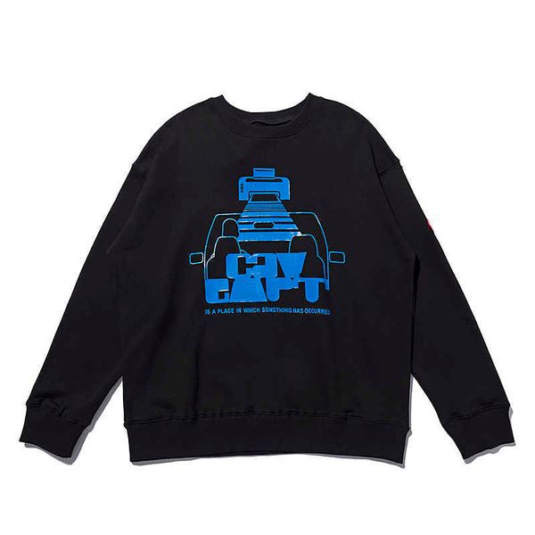

men's hoodies sweatshirts 22ss doublesided pattern printing 100 cotton eu size cavempt hoodies men women high street spirng autumn skat, Black