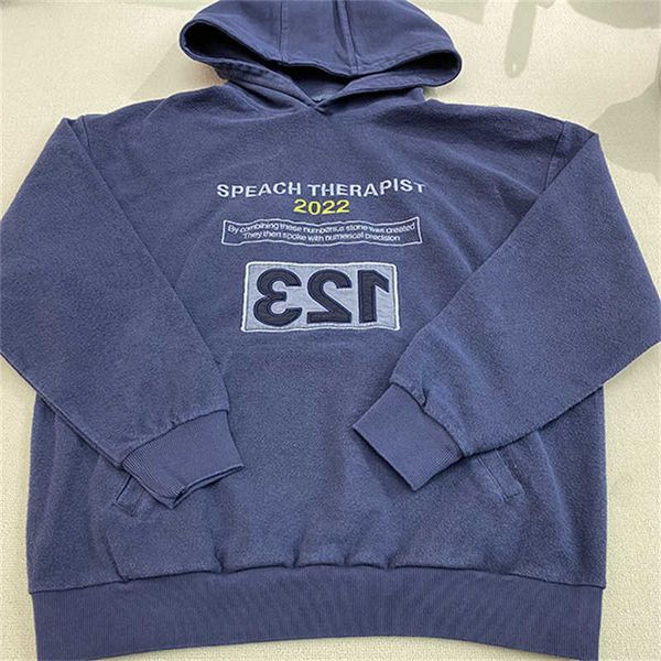 

men's hoodies sweatshirts 2022fw vintage rrr123 hoodies men women rrr123 style embroidery sweatshirts hip hop oversize pullovers j23020, Black