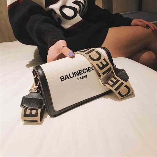 

30% off handbag 2023 new bag trend canvas letter printed small square belt