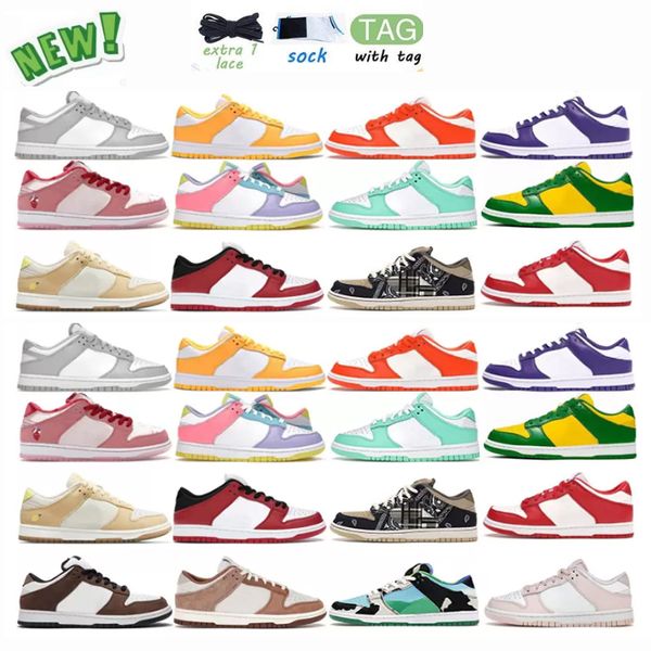 

sneaker wholesale mens women chunky low running shoes black white panda unc laser orange coast syracuse kentucky pink valentines day purple