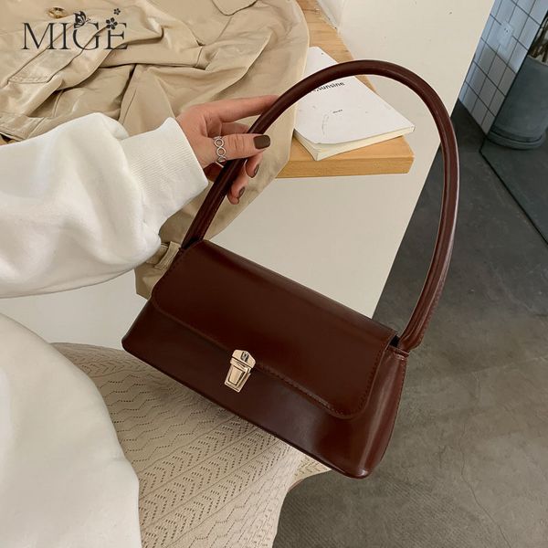 

evening bags retro tote for women trendy vintage handbag female small subaxillary casual mini pu shoulder bag 230208