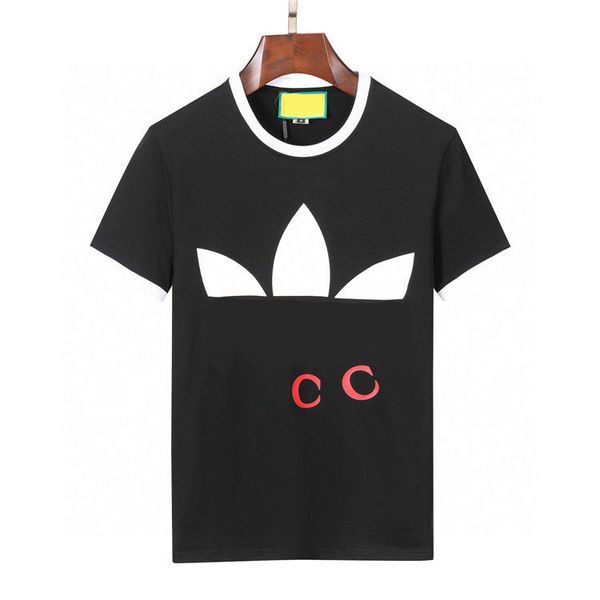 

men's plus tees polos round neck embroidered and printed polar style summer wear with street pure cotton t-shirts ef, Black;brown