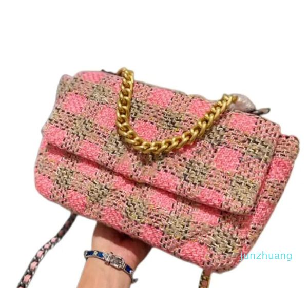 

cc bag designer bags tweed bags lady 14 handbags luxury bags hourglass bag 24embossing women totes single shoulder crossbody bag chain clutc