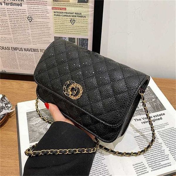

12% off handbag 2023 new bag trend women's shoulder large capacity caviar lingge chain messenger
