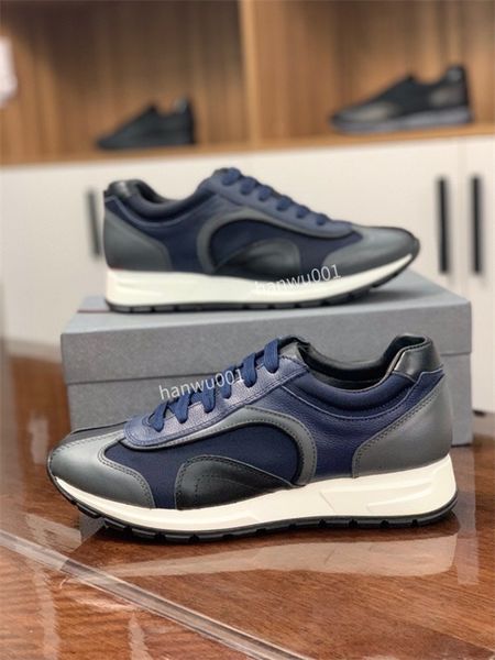 

men designer sneakers dress shoes flat trainers casual shoes runner shoes patent leather black blue mesh men size38-46