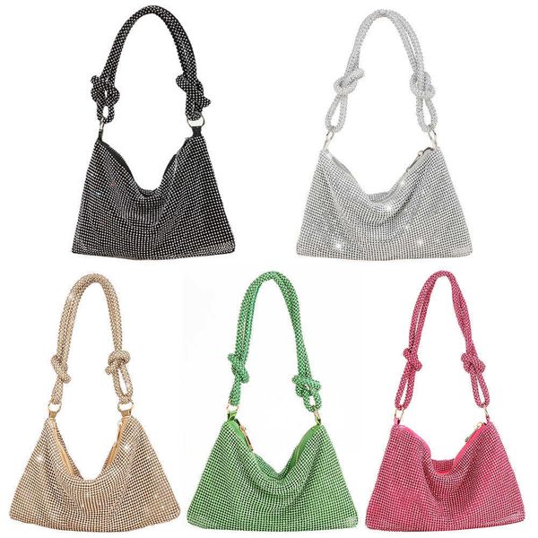 

evening bags fashion rhinestones evening clutch bag for women shiny dinner party wedding purses handbag designer female underarm shoulder ba