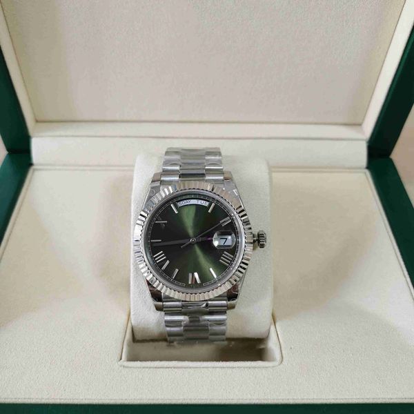 

with original box mens watch 41mm 126333 126334 40mm 228235 228238 president watches sapphire glass asia 2813 movement mechanical automatic, Slivery;brown