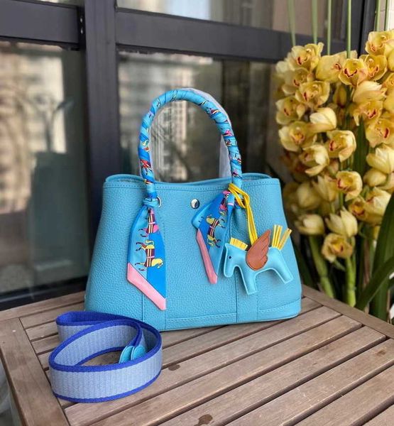 

factory wholesale designer h ormes totes handbags 2023 new garden bag tote leather women's lychee pattern layer cow fashion handbag hav