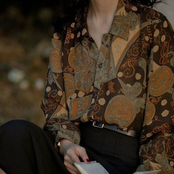 

women's blouses shirts qweek vintage blouses streetwear harajuku oversized shirts women's elegant long sleeve korean style chic c, White