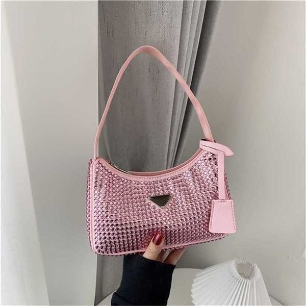 

12% off handbag 2023 new bag rhinestone women's spring and summer small square shoulder texture messenger handbag