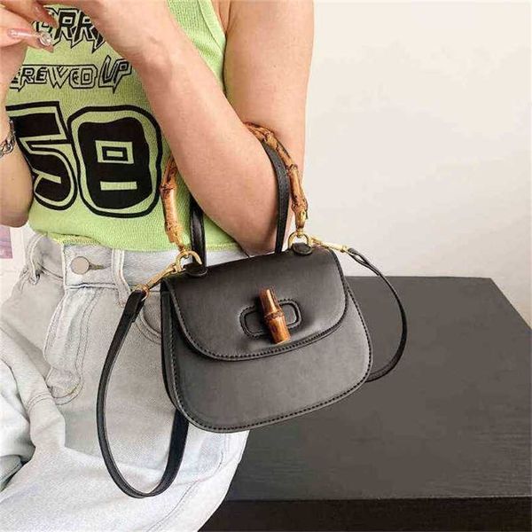 

26% off handbag 2023 new bag feeling bamboo handbag female korean style temperament square small shoulder messenger