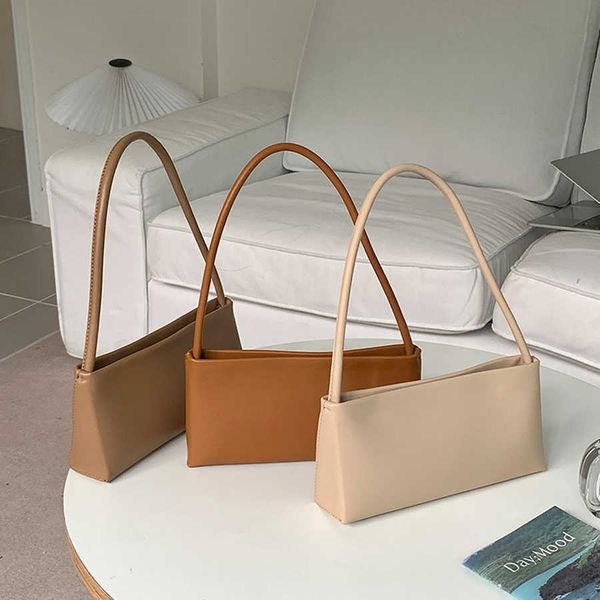 

evening bags 2022 new shopping bag retro casual lady underarm handbag pu leather shoulder bag female leather solid color chain female bag sa