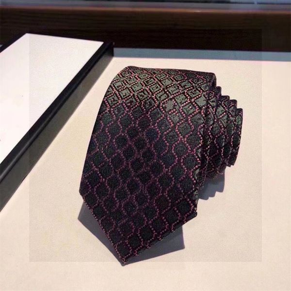 

2023 fashion men necktie mens designer neck tie suit neckties luxury business men silk ties party wedding neckwear cravate cravattino krawat, Blue;purple