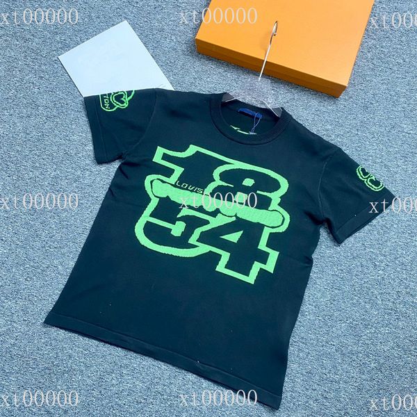 

22ss designer letter printed t shirts tee sweatshirt fashion high street short sleeves summer casual t-shirt breathable men women crew neck, Black;brown