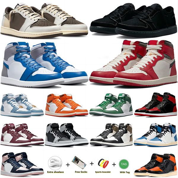 

1s low sneaker jumpmans 1 mens basketball shoes true blue lost found patent bred black eastside golf starfish shattered backboard 3.0 men wo
