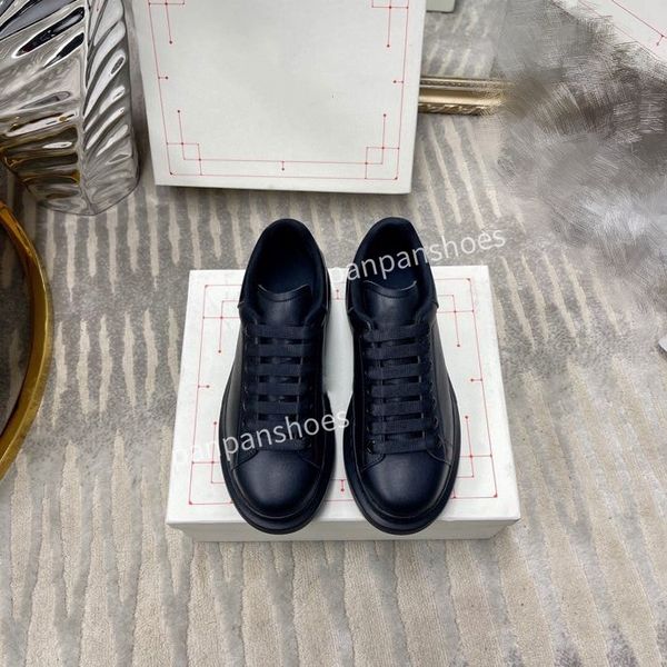 

2023 casual shoes men shoe leather fashion sneakers lace up comfort pretty designer trainers for daily life mens size34-45 hl220612, Black
