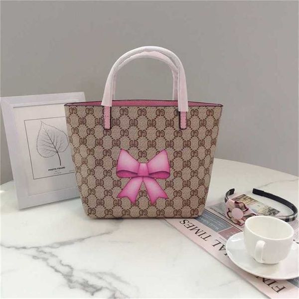 

28% off handbag 2023 new bag women's can be mixed batches niche and american custom printed pink bow