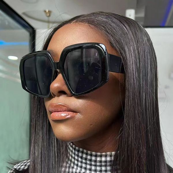 

new irregular large frame sunglasses for women fashion retro sun glasses ladies summer trend eyeglasses, White;black